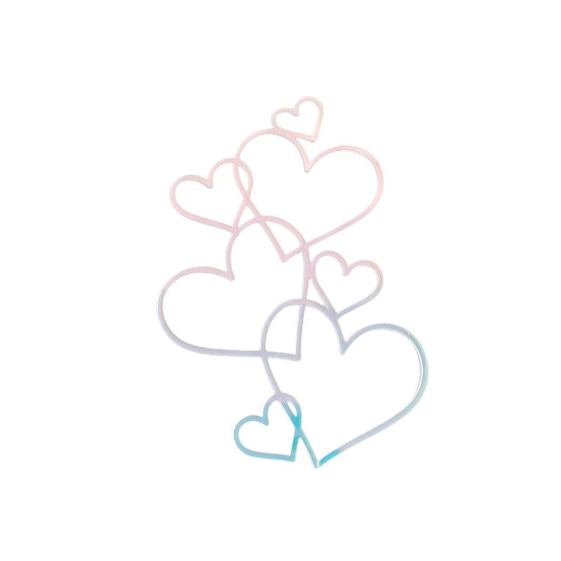 1 шт.   insМинималистичное сердце Акриловое украшение для торта для выпечки торта Десерт для вечеринки на День святого Валентина