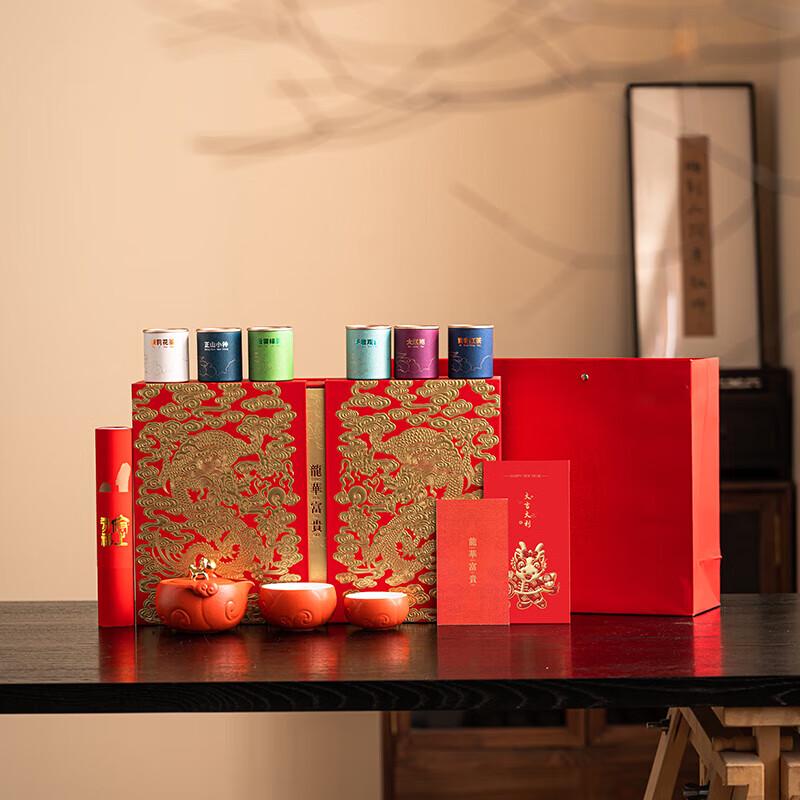 Dragon Riches Ceramic Tea Set Gift Box