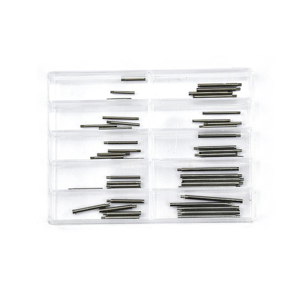 50PCS Metal Watch Strap Screw Rod 26mm Watch Strap Link Rod Kit Repair Make Tools for Watchmaker 10.5mm-