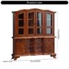 Detailed 1/12 Dollhouses Display Cabinet Model Figure Wood Side Cabinet with Functioning Door and Drawer for Scene Layout