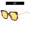 Irregular large frame sunglasses, new fashion sunscreen sunglasses, trendy personalized sunglasses, high-end women