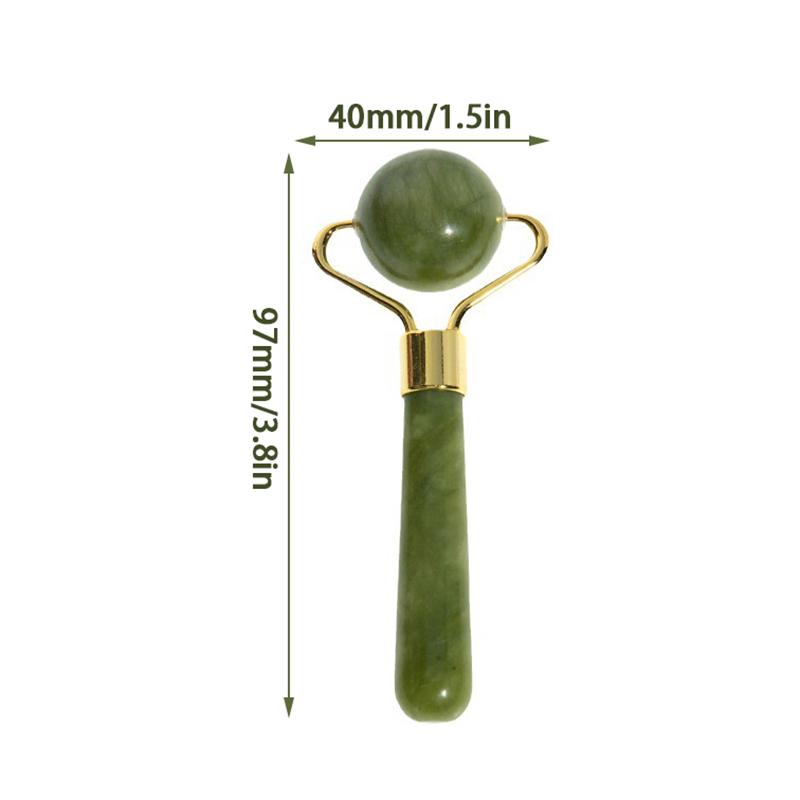 Natural Jade Ball Face Roller Gua Sha Scraper Massager Facial Eye Beauty Massager Roller Face Lifting Wrinkle Remover Skin Care
