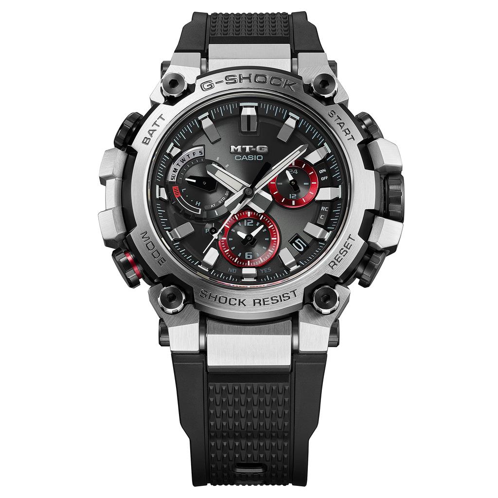 Casio Мужские кварцевые часы G-SHOCK из нержавеющей стали, водонепроницаемость 200 м, MTG-B3000-1A