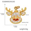 Подвеска Oumeka Christmas Titanium Zircon - Праздничный DIY ювелирный аксессуар