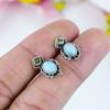 Серьги Natural Republic Larimar, Peridot из стерлингового серебра 925 пробы L7o49