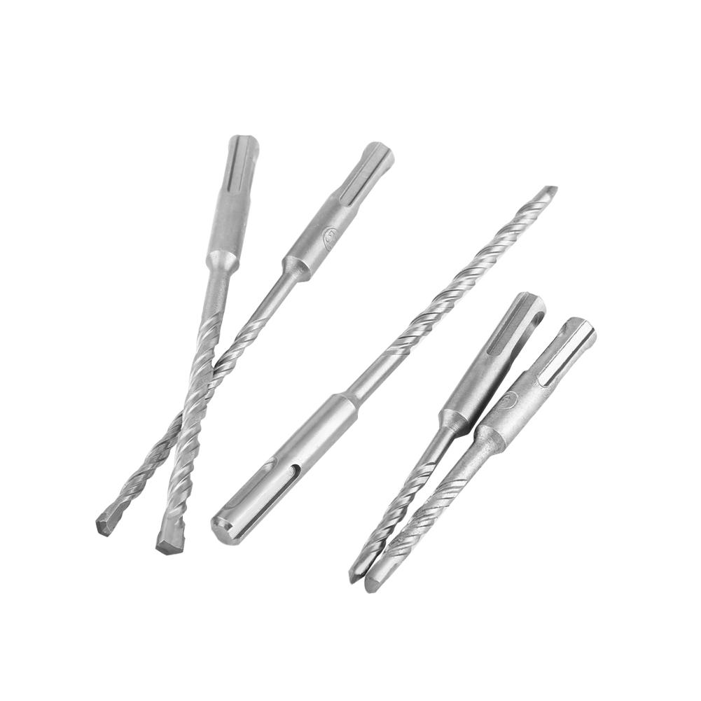 17pcs Drill Bits and Chisels Set for Electric Rotary Hammers Concrete Drilling Grooving Tools