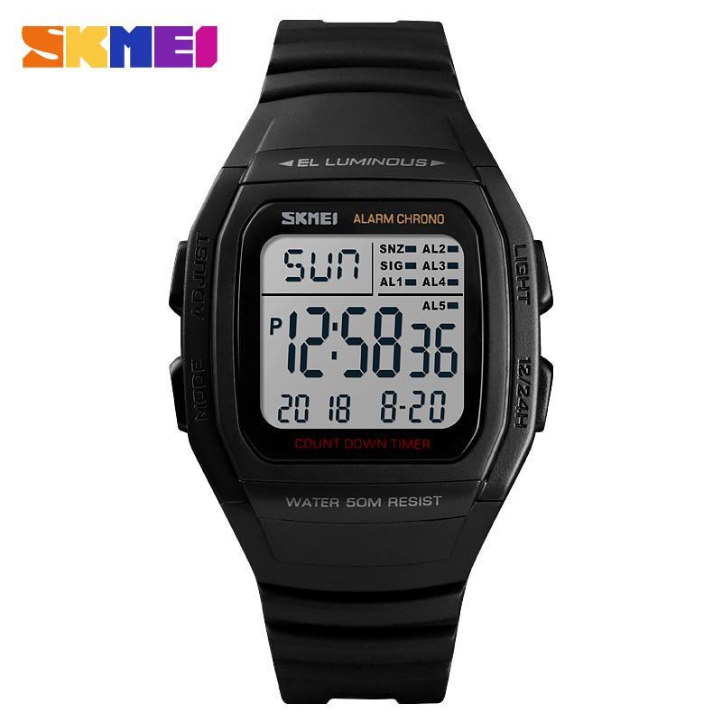 SKMEI Luxury Brand Мужские спортивные часы Светодиодные цифровые часы Мужские водонепроницаемые военные наручные часы