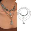 Богемское Винтажное Ожерелье с Подвеской Ковбойский Сапог Многослойное Ожерелье Ювелирный Подарок
