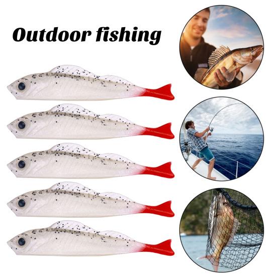 5 шт. мягкая приманка 2,7 г/7 см 3D имитация рыбьих глаз мягкая рыболовная приманка с червями маленькая мини натуральная приманка для плавания