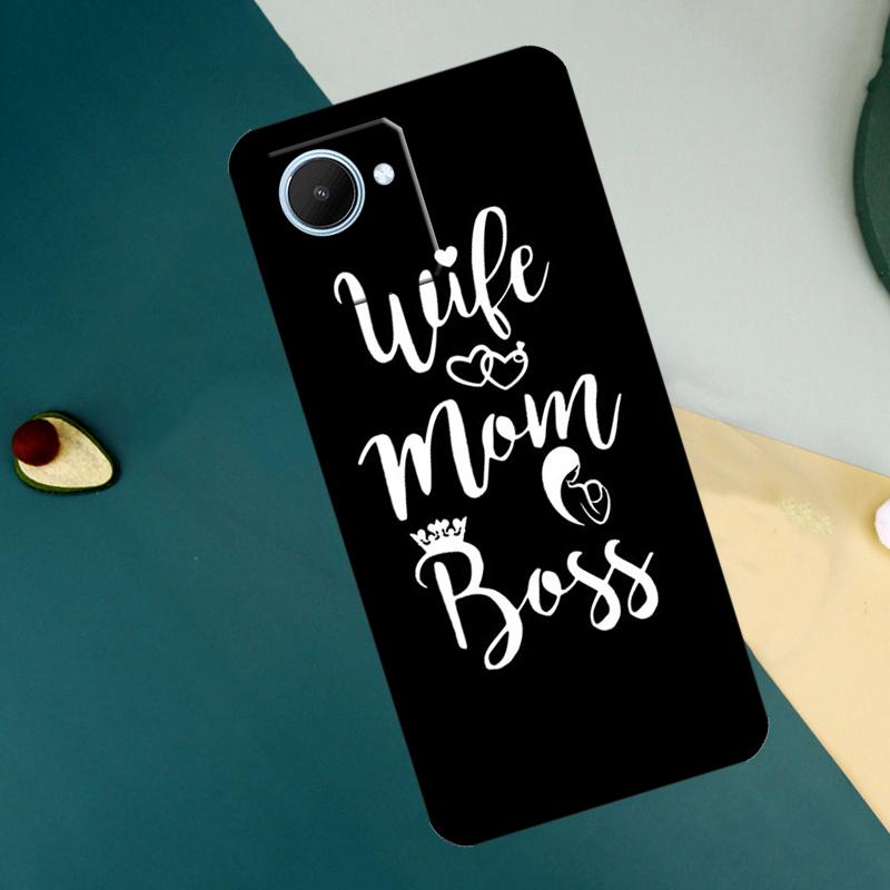 Wife Mom Boss For Realme C55 C71 C75 C67 C63 C51 C61 C53 C35 C65 11 12 13 14 15 Pro Plus GT6 GT7 Pro Case