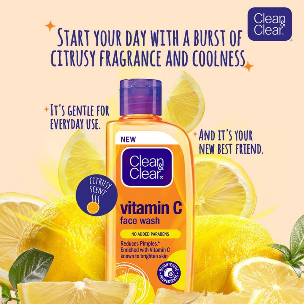 CLEAN & CLEAR Гель для умывания с витамином С 150 мл