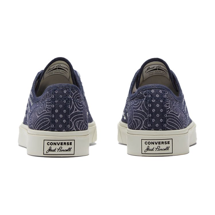Converse Jack Purcell Hybrid Low World Denim — Кроссовки унисекс Midnight Navy Blue White 171949C
