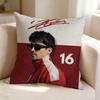 Car No  Driver CCharles LLeclerc  Square DoubleSided printed Pillow Case Bedroom Bedside Pillow Sofa Cushion Cover