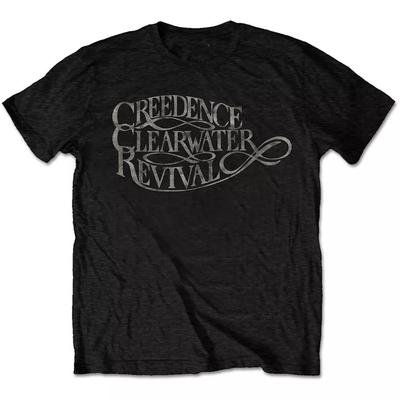 Базовая футболка с логотипом Creedence Clearwater Revival, унисекс, размеры S-5XL, черная футболка TA5052, футболка унисекс