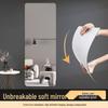 Acrylic Soft Mirror Wall Sticker, Self-Adhesive Full-Length Makeup Mirror for Bathroom or Dorm.