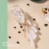 100Pcs Disposable Stir Sticks Natural Wooden Tea Coffee Stirrers Cafe Supplies