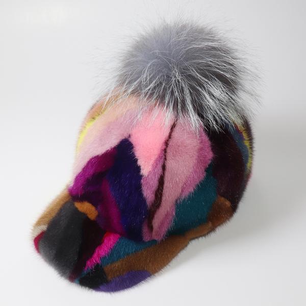 Новая женская шапка из натурального меха норки для взрослых, теплая зимняя бейсболка ручной работы, роскошные женские элегантные стильные теплые кепки