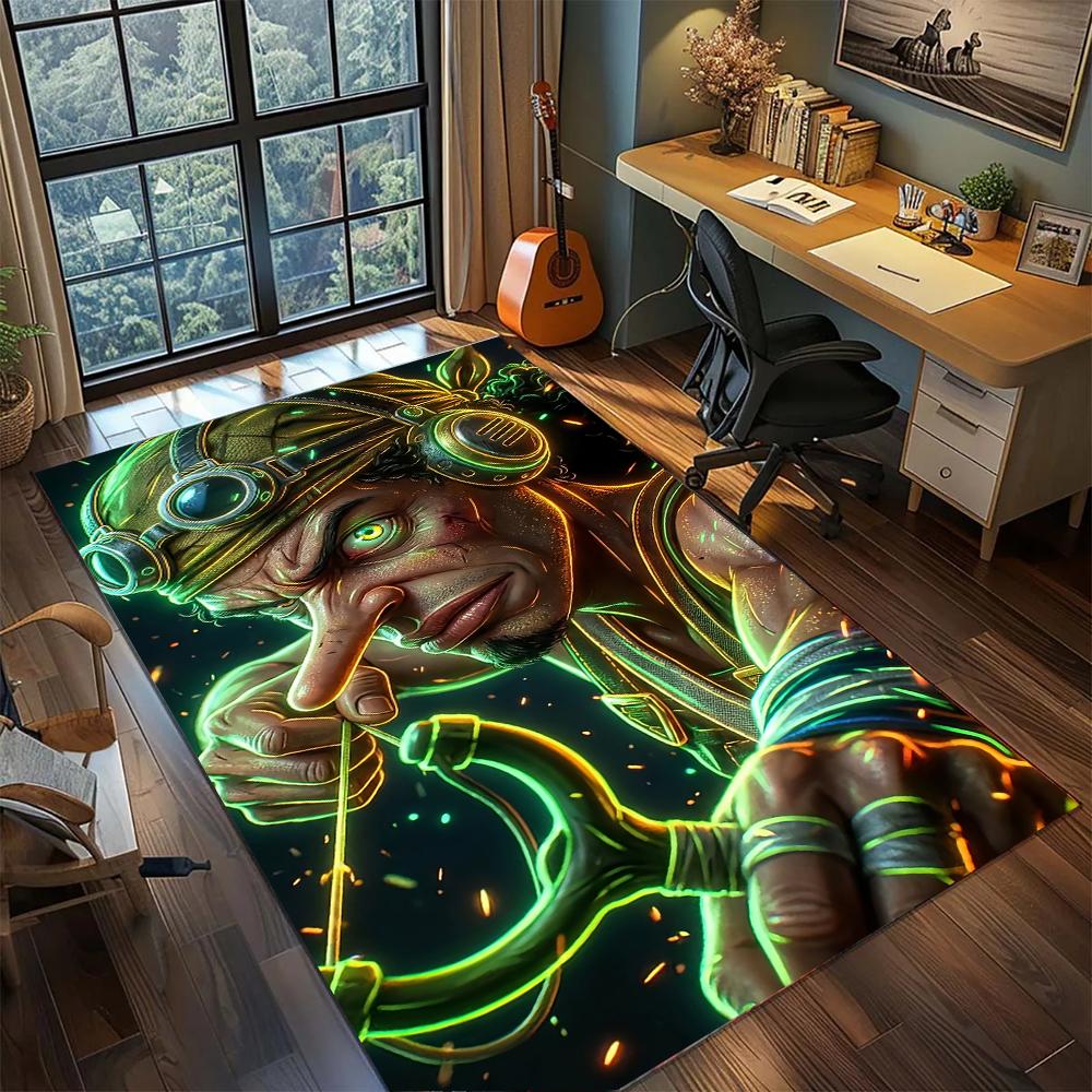 Classic One Piece Sanji Suit & Cigarette Rug Carpet Large Area Rug Non Slip Washable Floor Mat Gamer Room Bedroom Home Decor