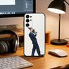 Чехол для телефона «Американский психопат» для Samsung S25, S24, S21, S22, S23, S30, Ultra, S20, Plus, Fe, Мягкий силиконовый черный чехол