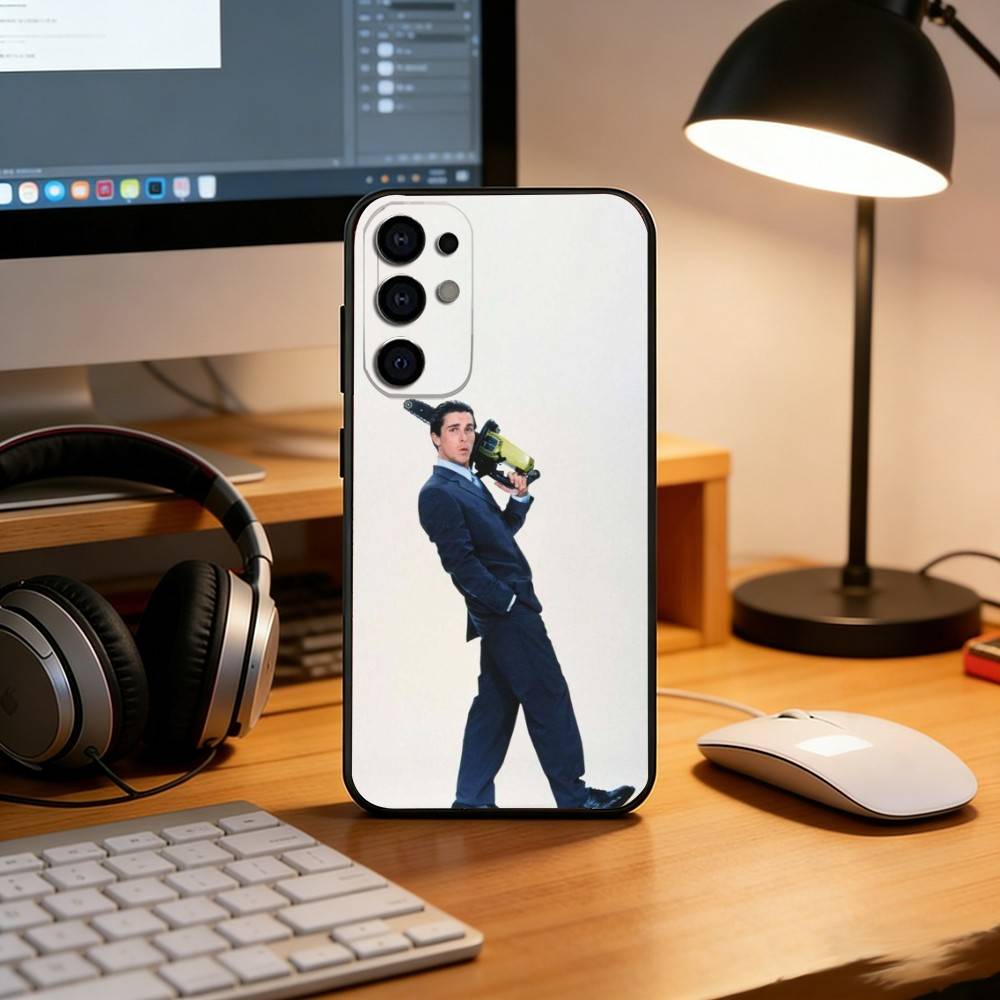 Чехол для телефона «Американский психопат» для Samsung S25, S24, S21, S22, S23, S30, Ultra, S20, Plus, Fe, Мягкий силиконовый черный чехол