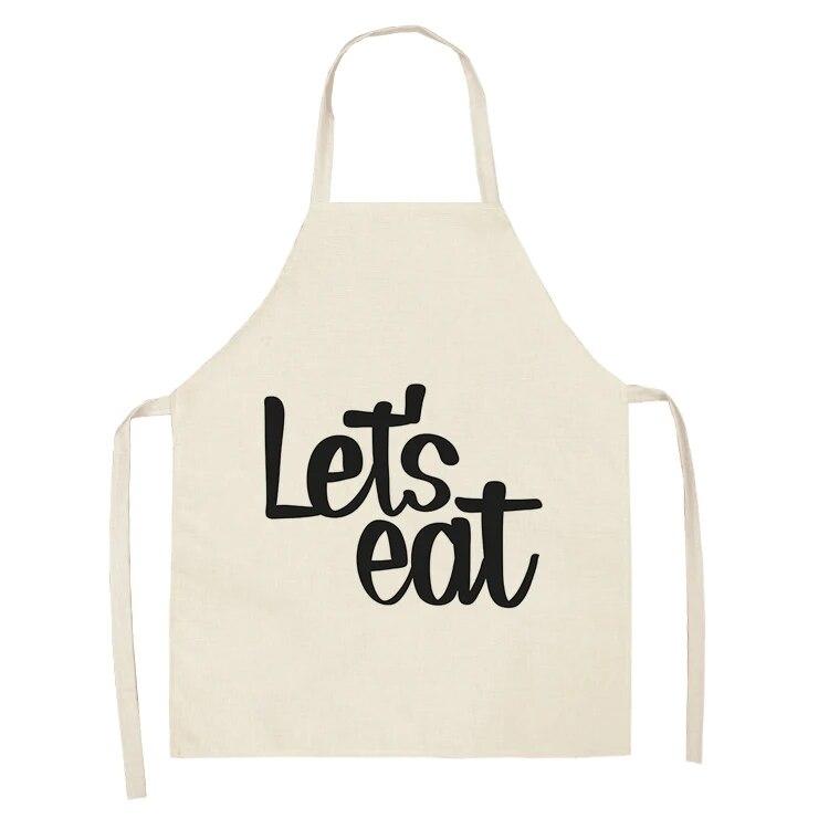 1 Piece Letter Men's and Women's Kitchen Aprons Linen Apron Home Apron Home Cooking Apron Catering Cleaning Apron Wholesale