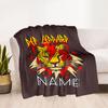 Def Leppard Leopard Rock Customize Your Name Blanket Lightweight Personalized Blanket Warmthful Decor Suitable for Chair Bedding Bed Nap