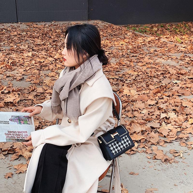 Новая женская сумка модный ретро тренд маленькая квадратная сумка контрастного цвета на плечо сумка-мессенджер сумка сумка женская