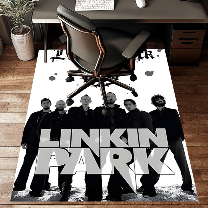 1pc Linkin Park3 Design Printed Area Rug Carpet for Bedroom Living Room Home Decor Rugs Mat Non Slip Mat Rug for Bedside
