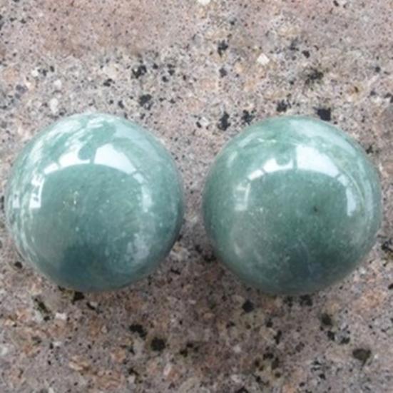 2 шт./пара Баодин гандбольный мяч гладкая поверхность снимает стресс Лушань нефритовый камень зеленый натуральный фитнес гандбольный мяч для пальцев