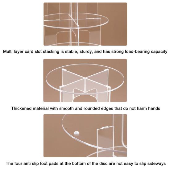 Круглая подставка для торта, прозрачная многослойная простая установка, акриловая подставка для кекса, десерта, полка для демонстрации статуи
