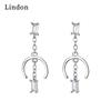 Lindon Copper Alloy Zircon Earrings Drop Earrings For Women Wedding Party Gifts