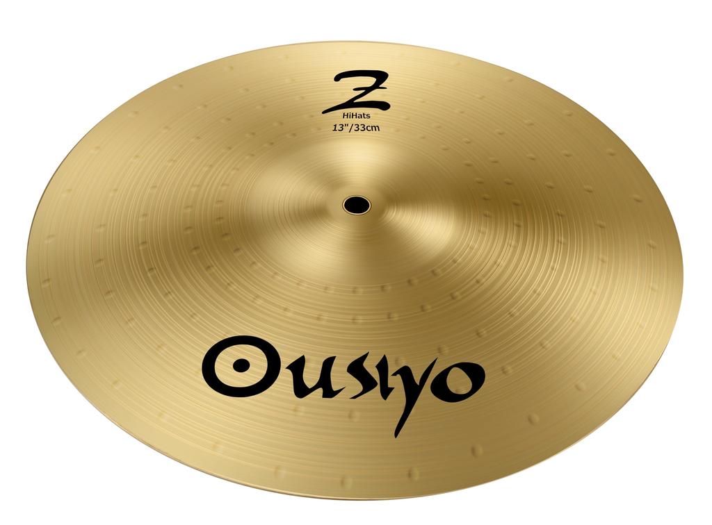 Cymbal Cymbal Top Bottom Brass Set for Practice OUSIYO Hi-Hat 14-inch & 2-Piece