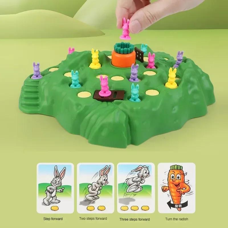 Морковь Ловушка для Кролика Настольная Игра Защити Игра Вызов Родитель-Ребенок Семейная Вечеринка Интерактивная Обучающая Головоломка Игрушки-Головоломки Подарки