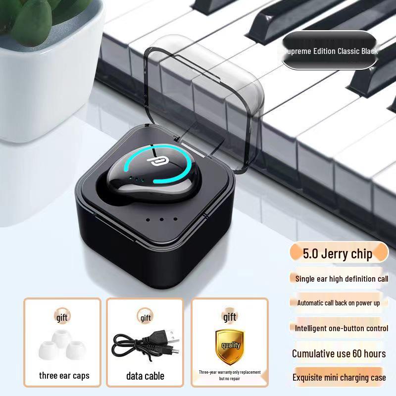 Мини-невидимый Bluetooth-наушник i8: Беспроводные, С шумоподавлением, Длительное время ожидания, Одиночные вкладыши.