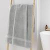 Serviette ou drap de douche 70 x 130 cm Elegante gris perle