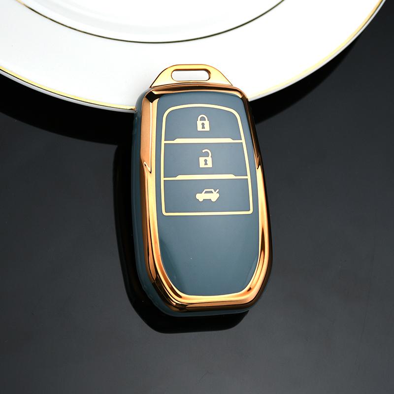 Чехол для дистанционного ключа с 2/3/4 кнопками, брелок для Toyota Fortuner Rav4 Highlander Yaris Auris Camry Land Cruiser Prado 150 Mark X Venza