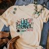 Футболка Life Is Strange женская Y2K уличный стиль Японская футболка женская с графикой Y2k Короткий рукав Классический уличный стиль Модный Хлопок