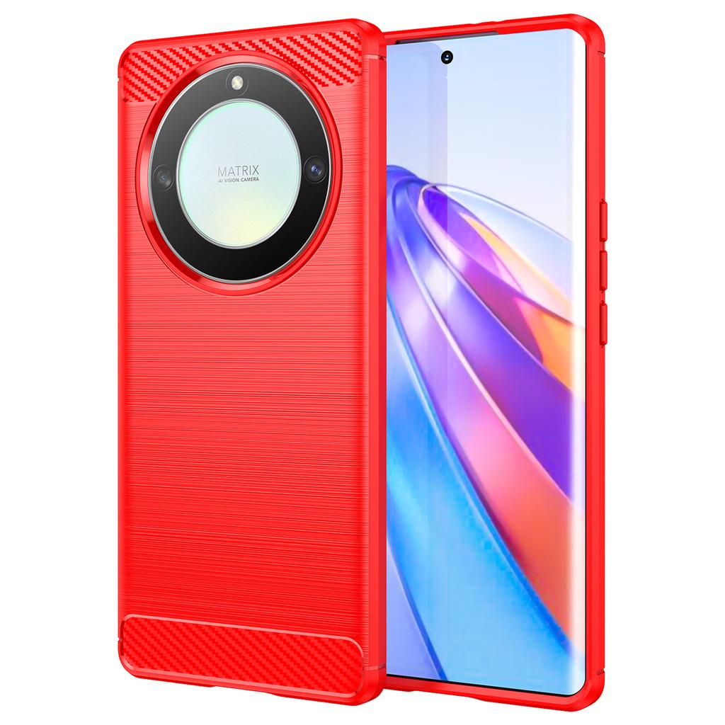 Для Honor X9a 5G/X40 5G/Magic5 Lite 5G Чехол для телефона из ТПУ с текстурой углеродного волокна Матовая накладка для телефона