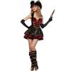 Cosplay Cos Pirate Costume, Captain Caribbean Jack Goth Female Pirate Costume Halloween Costume