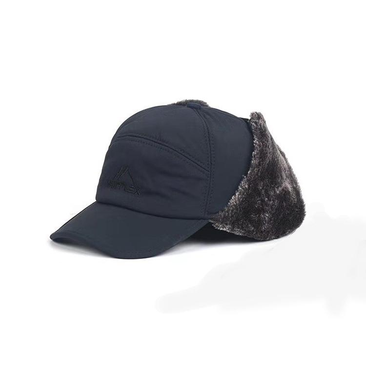 Winter Cold-proof Cotton Hat Solid Color with Mask Lei Feng Hat for Male and Female Students Cycling Ear Protection Plus Velvet Warm Hat