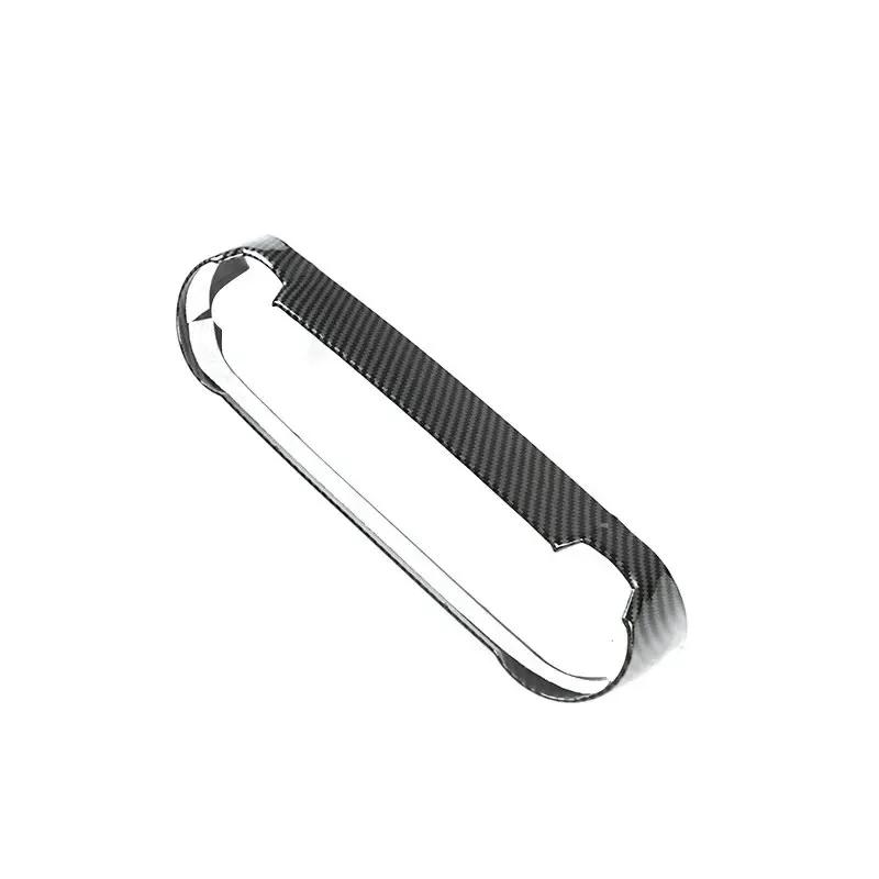 ABS Carbon Fiber Style Central Middle Air AC Conditioning Control Panel Cover Trim for Toyota RAV4 XA50 -2024 Interior Parts