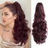 Synthetic Long Claw Wavy Curly Ponytail Wig Extensions Clip Daily Fluffy Pony Tail Hair Piece For Women
