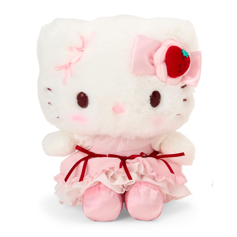 Sanrio Набор аксессуаров Hello Kitty, плюшевая игрушка, кейс, взбитый, возраст 3+, 224669 (САНРИО) & (Клубничный пирог)