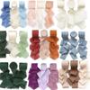 3 Rolls of 5-meter Multi-color Chiffon Ribbons for Wedding Invitations, Bridal Bouquets, Gift Boxes, Bow Decorations