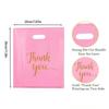 10/20/30PCS Pink Thank You Handbag Birthday Wedding Party Thanksgiving Christmas Gift Snack Shopping Product Packaging Bag