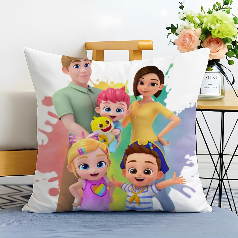 Cartoon Childrens Program Sofa Living Room Cushion Cover Washable Linen comfort Soft for Sofa Bed Cozy Home Room Decor