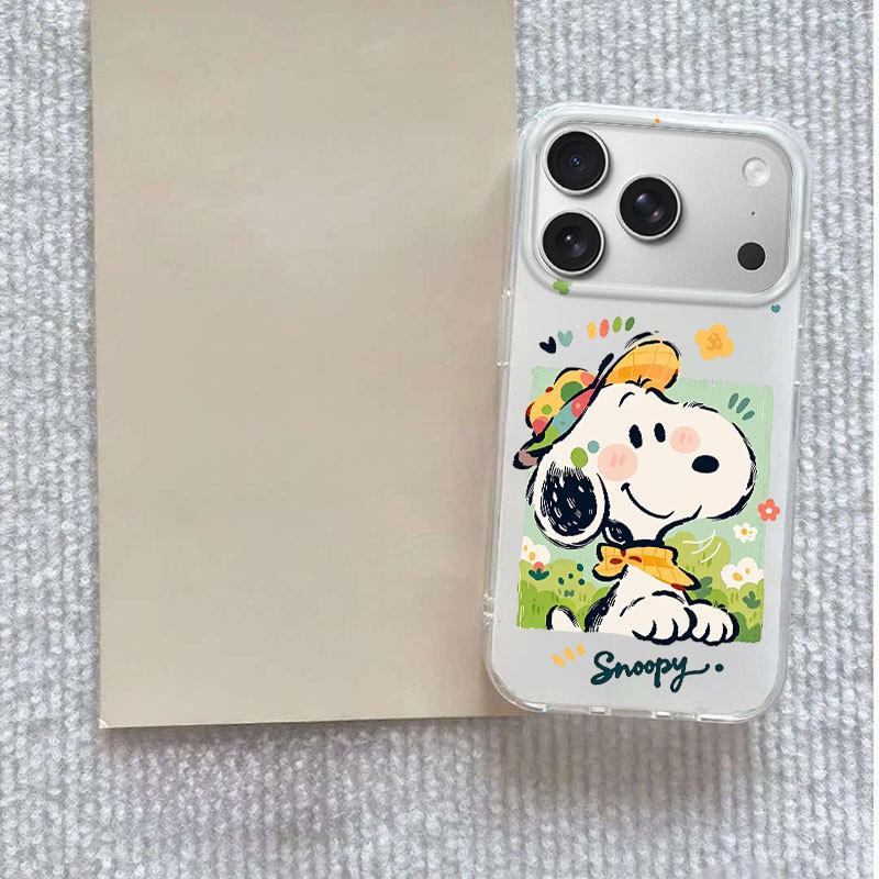 Мультяшный Snoopy Imd Чехол для телефона с ремешком-браслетом Совместимый с Apple iPhone