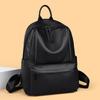 Soft Genuine Leather Feminine Large Casual Versatile Cowhide Shoulder Bags School Backpack Travel Multi-pockets