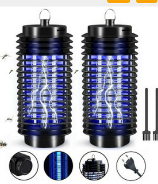 "Бесшумная светокаталитическая светодиодная лампа-уничтожитель комаров - Безрадиационный электронный отпугиватель комаров и подарок"
