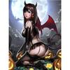 Печать на холсте, игра, Хэллоуин, DVA, демон, обнаженная сексуальная девушка, художественная подвесная картина для гостиной, спальни